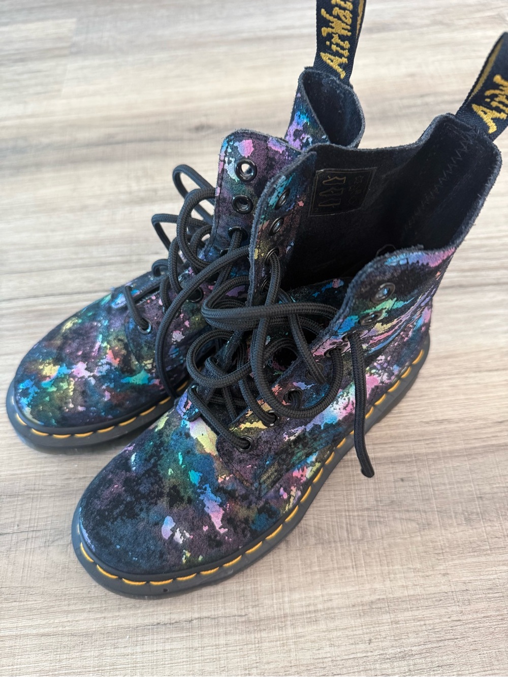 Dr. Martens Tutti Fruiti Suede Lace-Up Boots - Picture 4 of 7